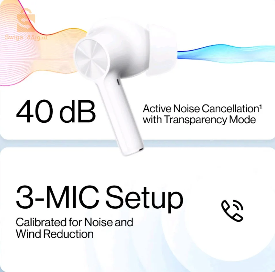 Oneplus budz Z2 سماعات بلوتوث ONEPLUS اصلية انتاج اوروبي(النسخة الاوروبية)