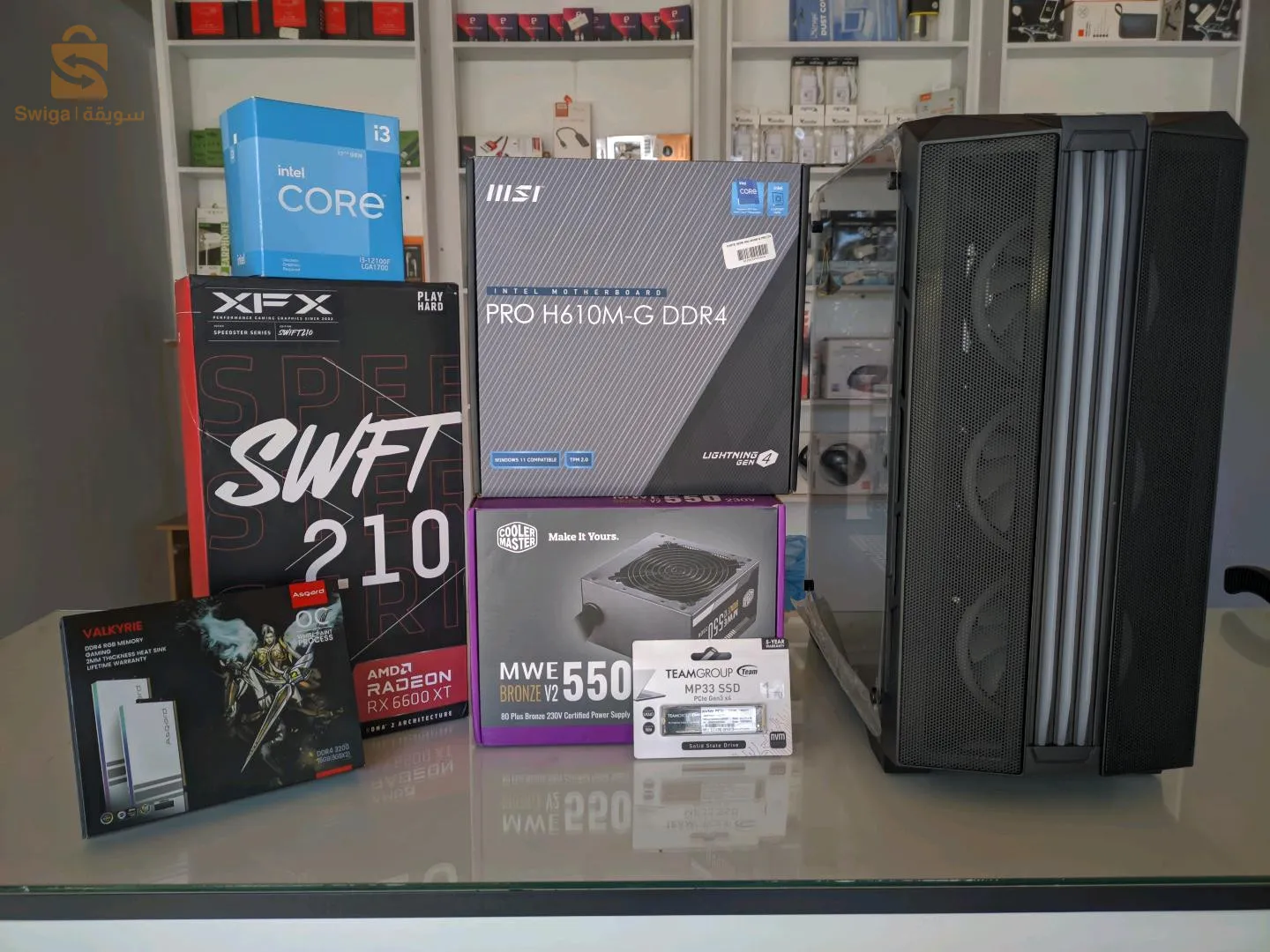 PC Gamer I3 12eme/RX6600XT/16GB/1TB SSD