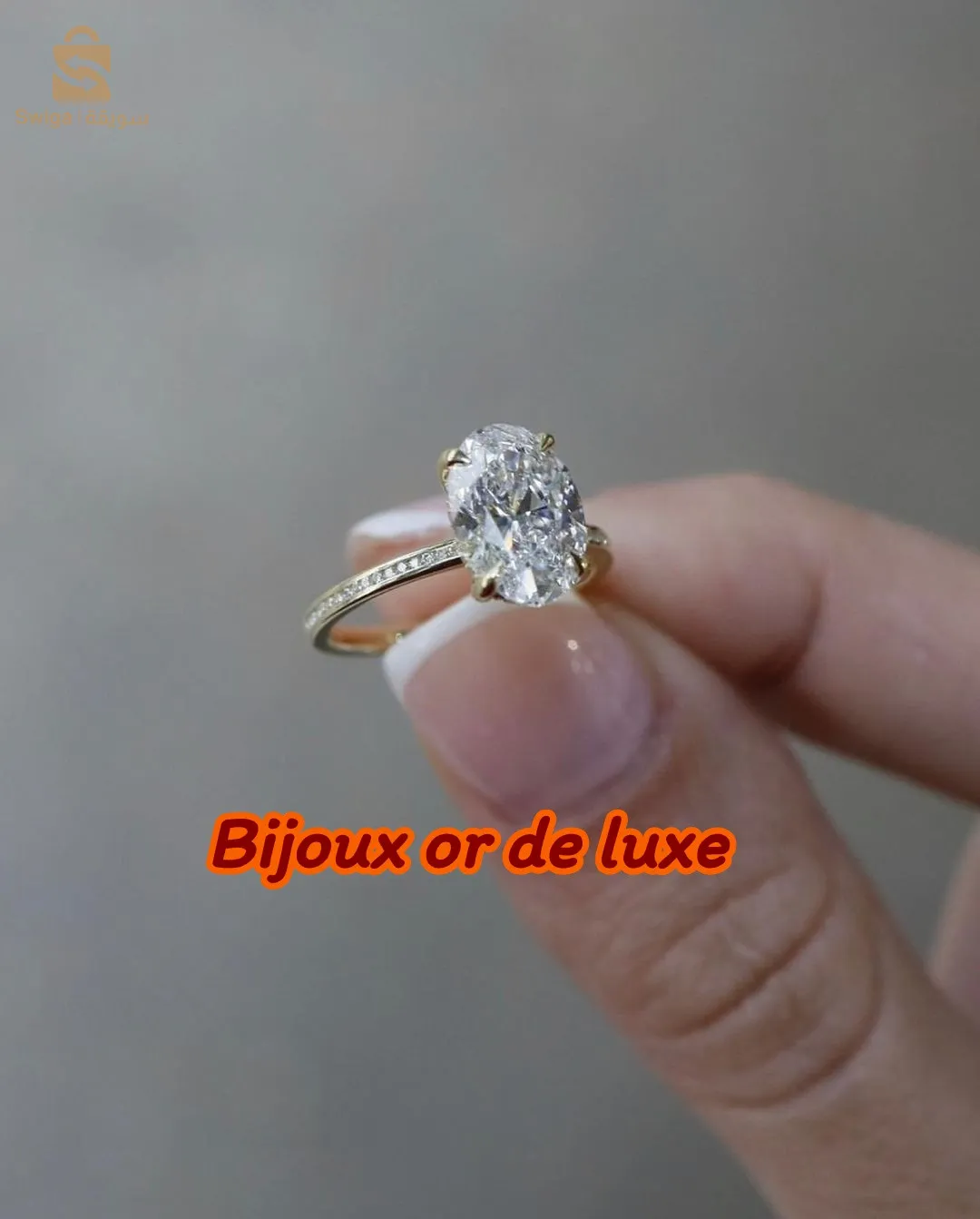 bague fiançailles or 18 carats