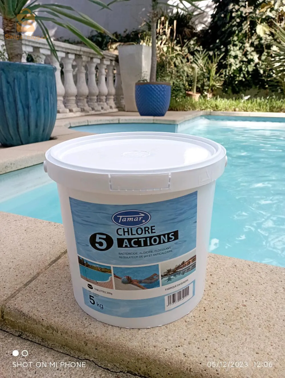 chlore  galet chlore choc clore action 5 floquer