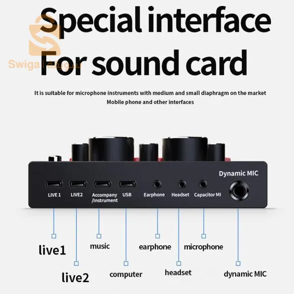 طقم التعليق الصوتي الإحترافي مع ميكروفون وبطاقة الصوت Encore 300 Microphon et Carte son Pour des Enregistrements de Voix Professionnelle