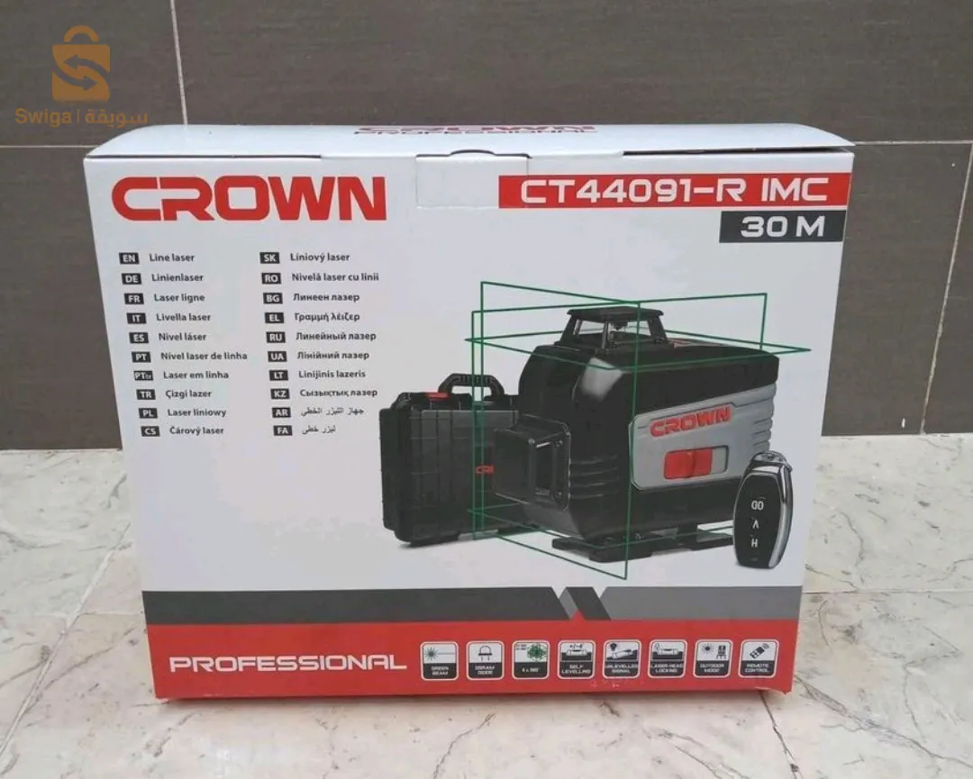 visseuse crown marteau perforateur.  niveau laser. et perché
