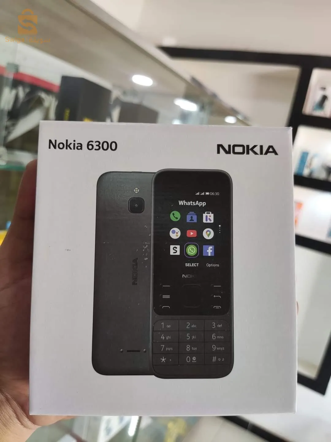 Nokia 6300 هاتف لون اسود فقط