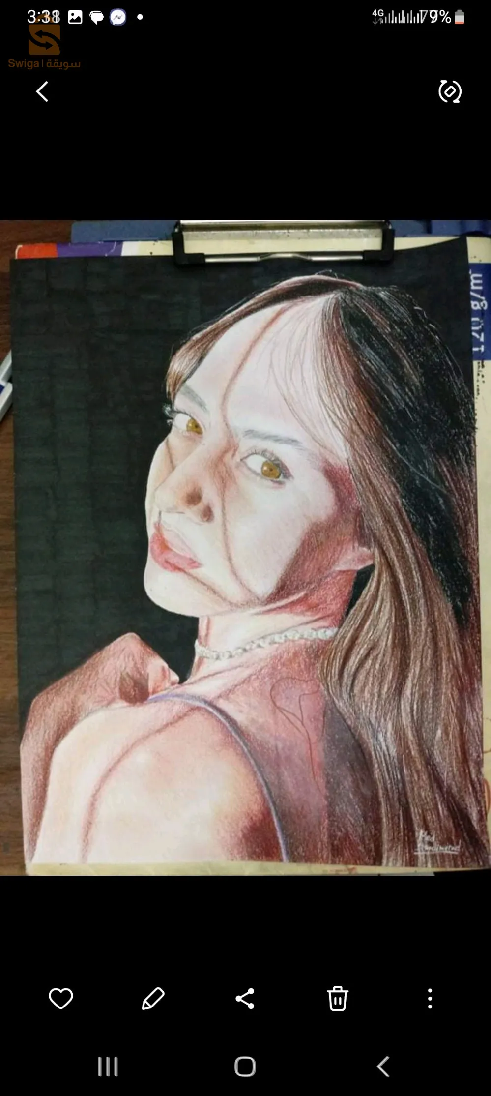 realistic portrait drawing and painting