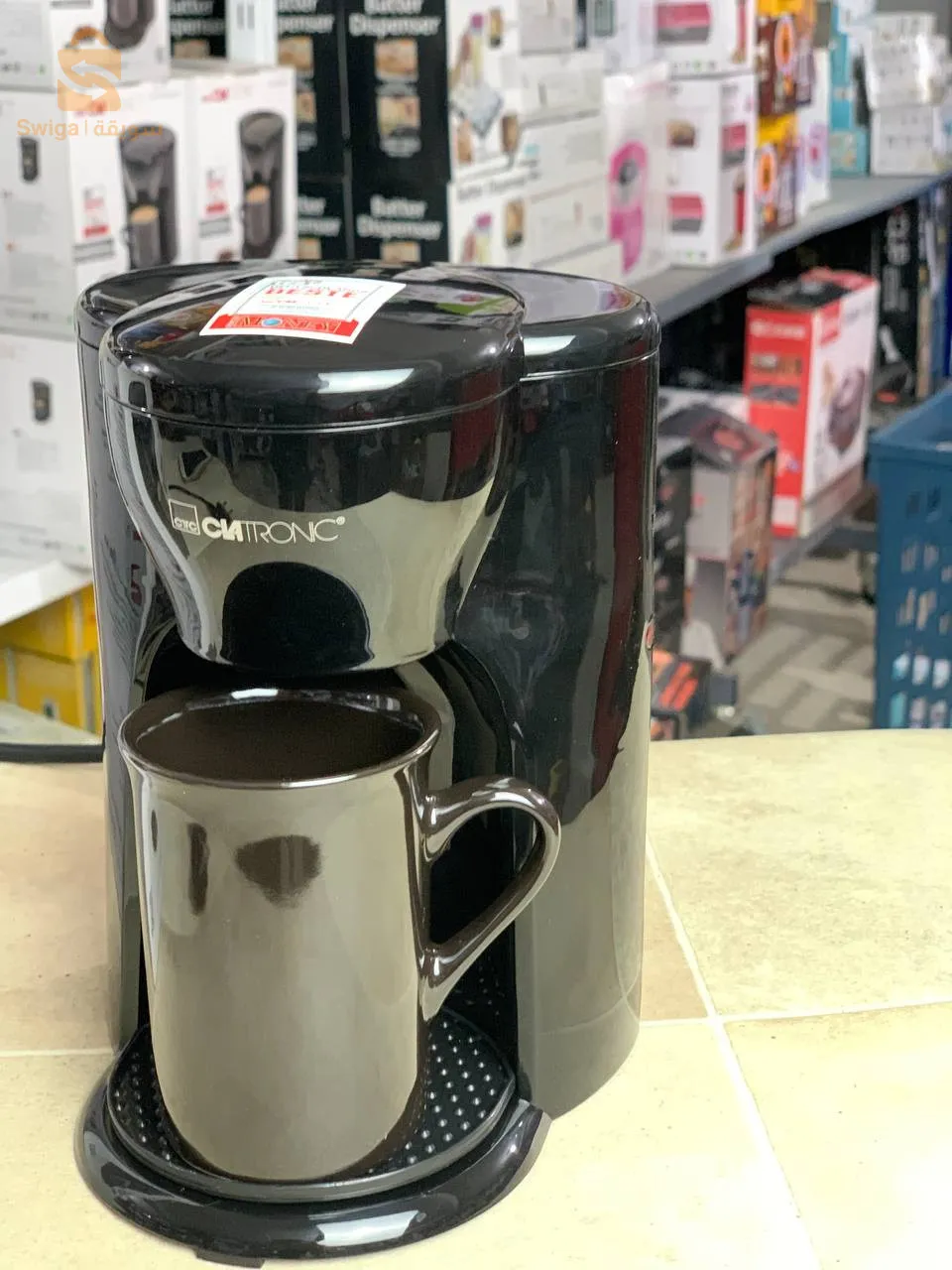 Machine à Café Avec 1 Tasse en Céramique 140ml 330W Clatronic KA-3356
