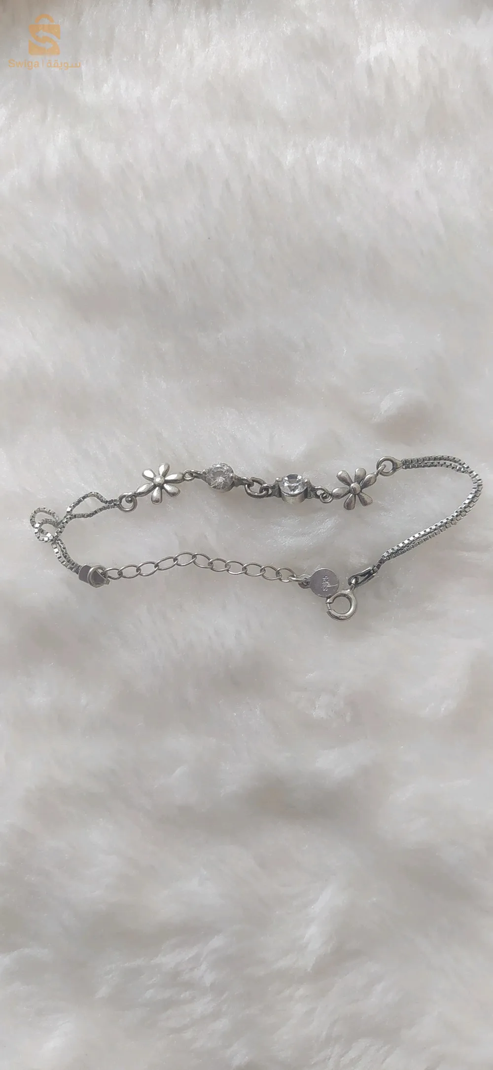 سنسلة و قورمات فضة حرة مطبوعة