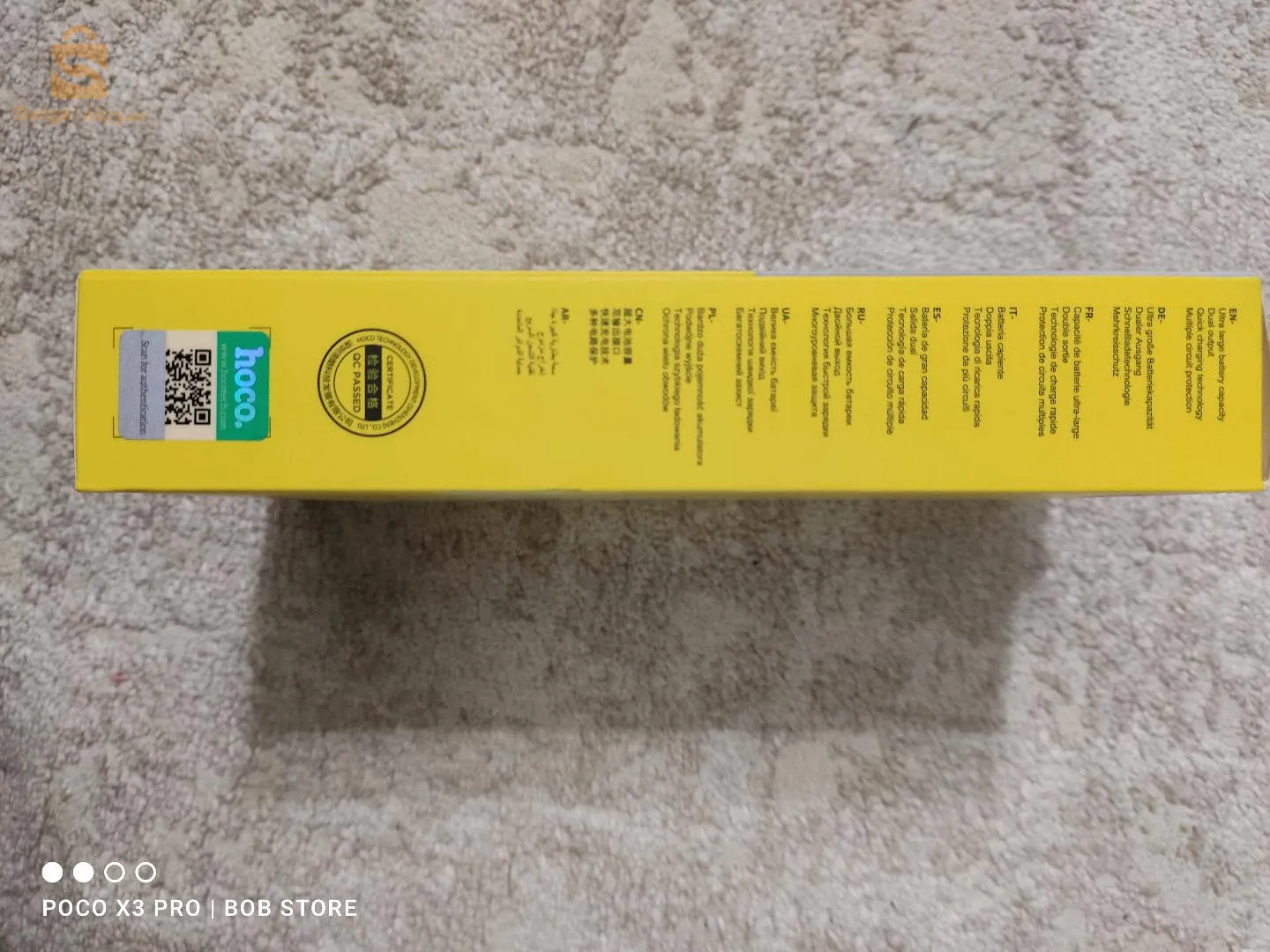 Power bank HOCO "J111A" d'Origine, 20000 mAh