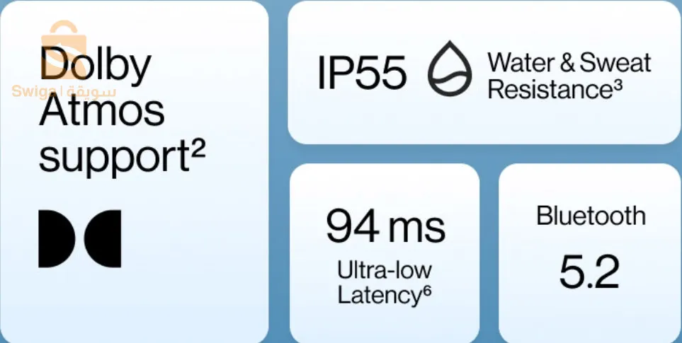 Oneplus budz Z2 سماعات بلوتوث ONEPLUS اصلية انتاج اوروبي(النسخة الاوروبية)