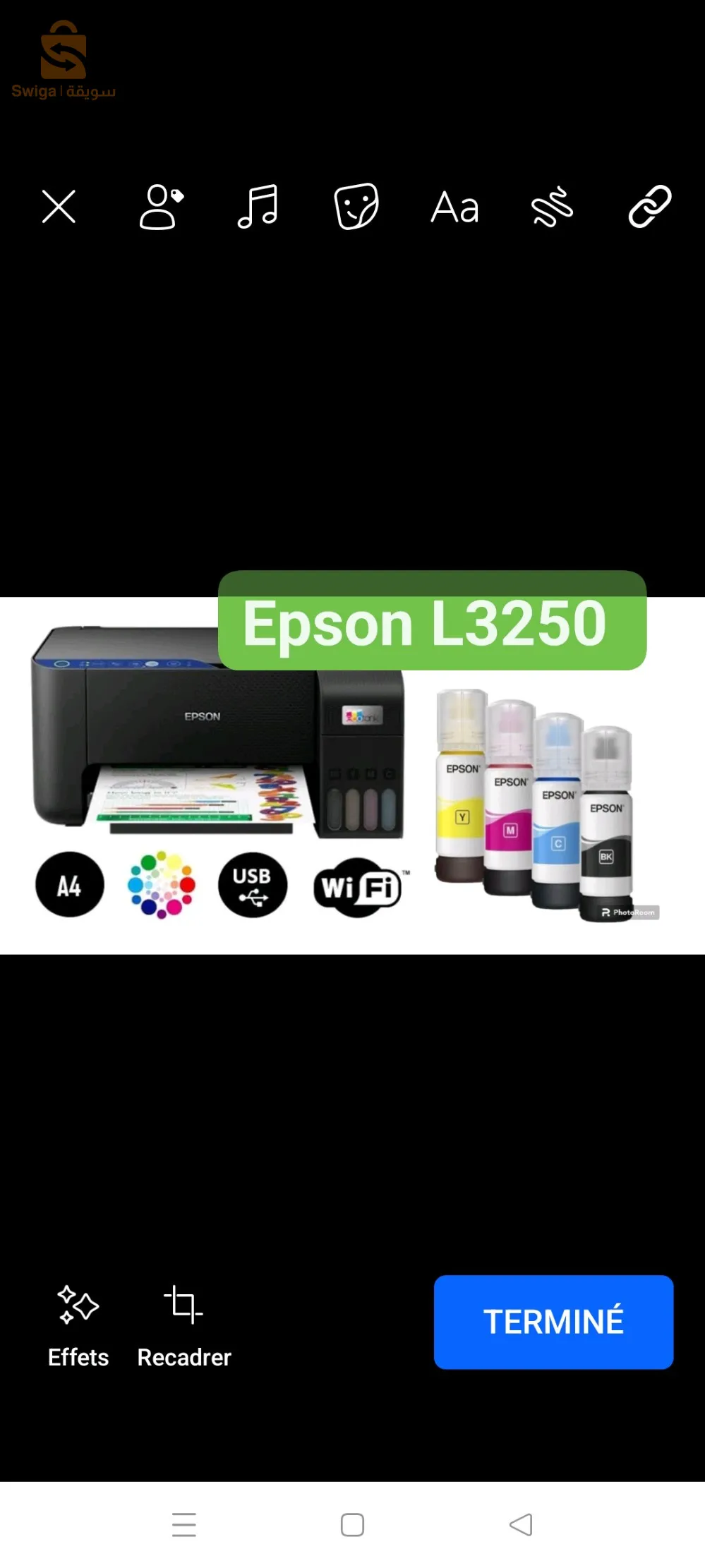 imprimante multifonction Epson ecotank l3250 système réservoir encre rechargeable et WI-FI