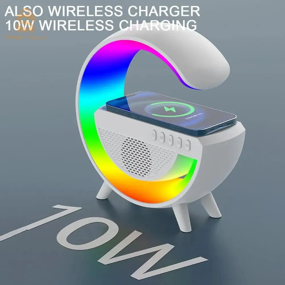 Previous
Next
Chargeur sans fil LED en forme de G Grand format , veilleuse intelligente, Bluetooth 5.2 , horloge de bureau, haut-parleur, lampe d'ambiance RGB