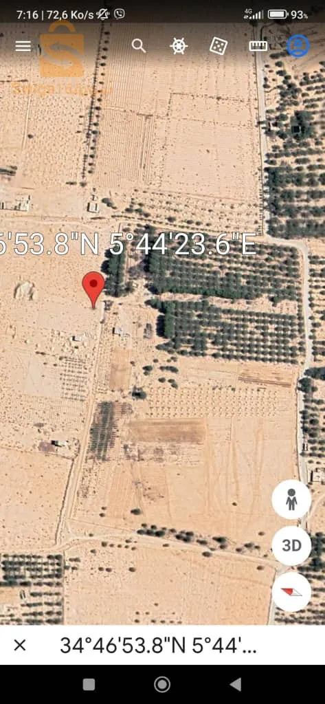 ولاية بسكرة بلدية اوماس قريبة على المطار