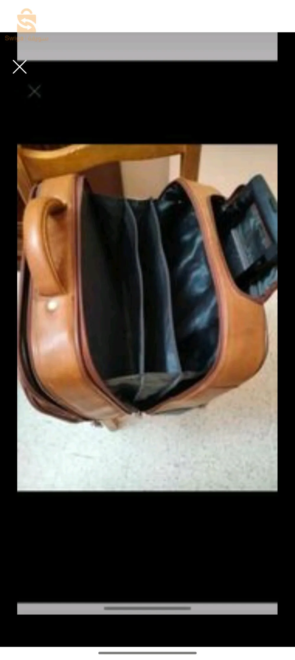 valise pilote de luxe en cuir comme neuf .