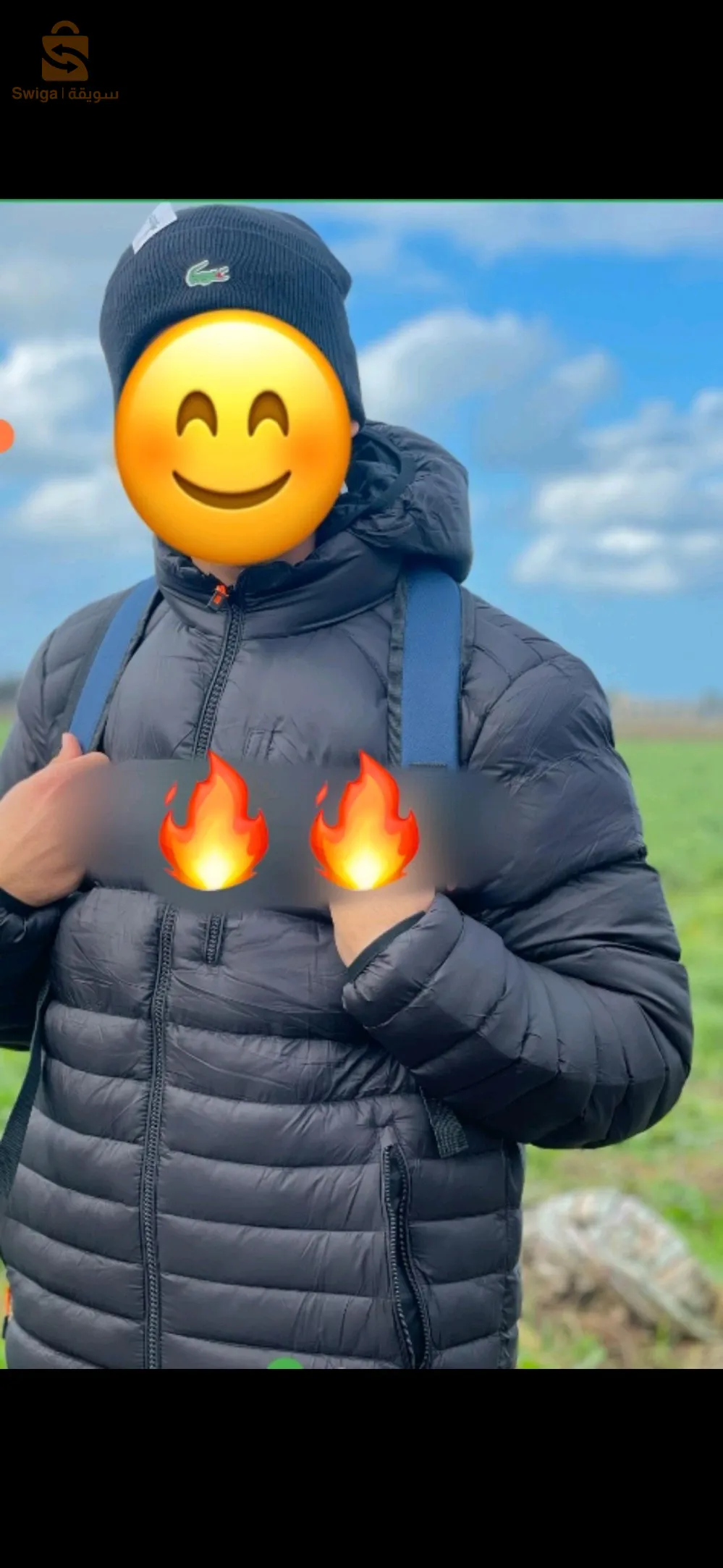 Pack veste doudoune et bonnet Lacoste + sac au dos gratuit