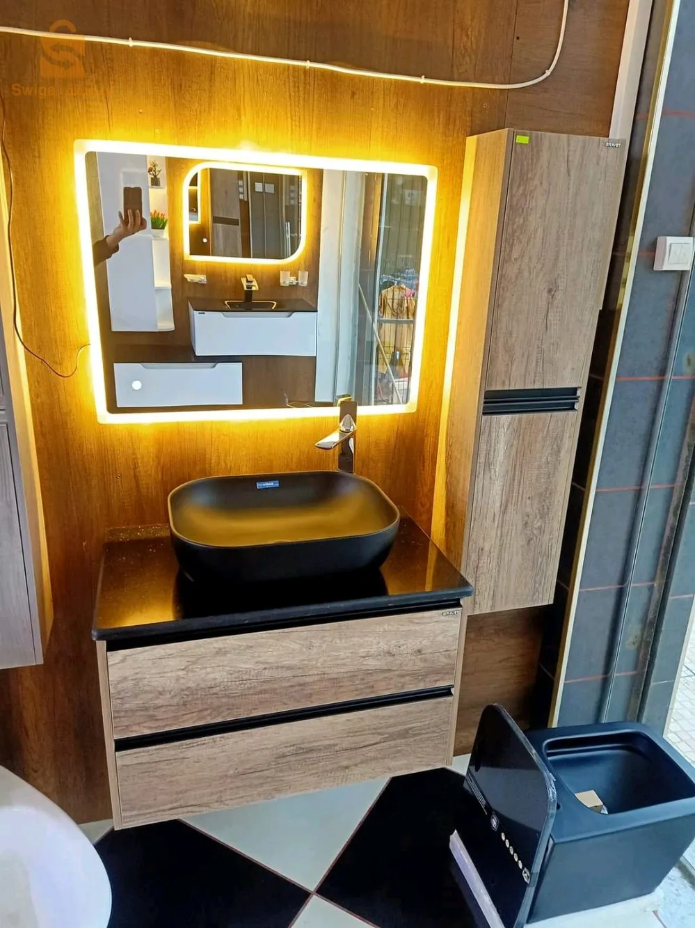 Miroir led  de lux