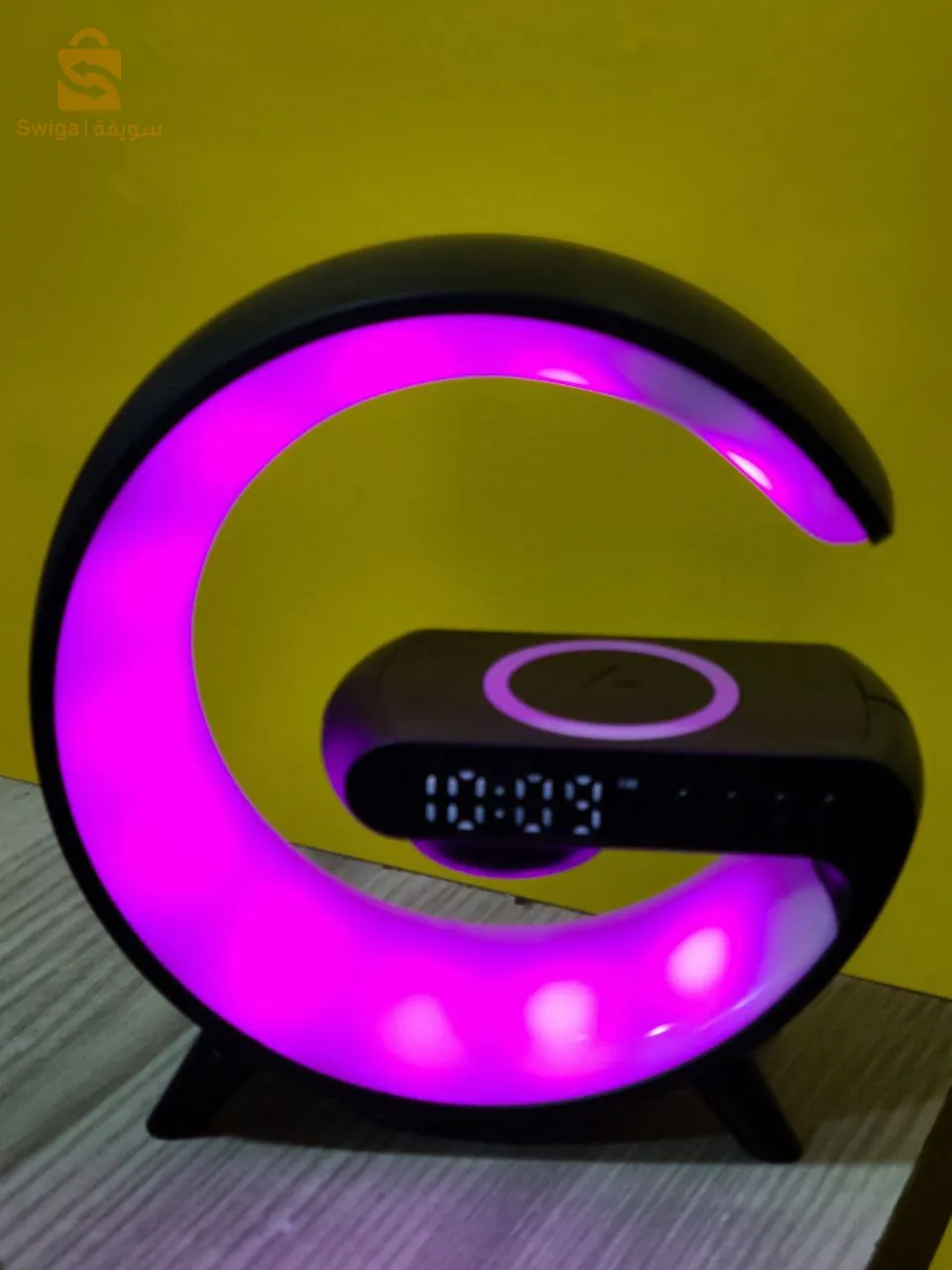 Previous
Next
Réveil intelligente type G Bluetooth chargement sans fil haut-parleur RGB lumineuses