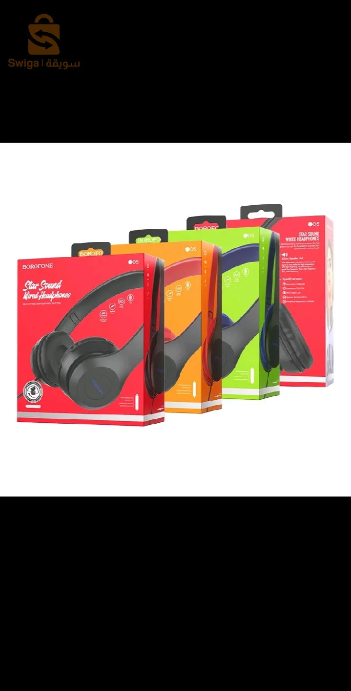 BOROFONE BO5 Star sound wired headphones with mic, 3.5mm audio plug, single button control, cable 1.2m
1. Speaker: 40mm.
2. Rated power: 15mW*2. Maximum input power: 50mW.
3. Headphones cable: 3.5mm plug, high elastic cable.
4. Cable length: 1.2m