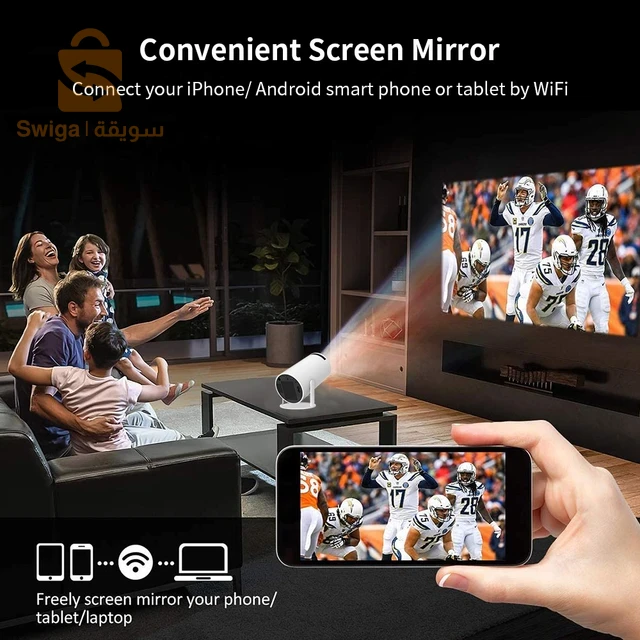 سالانج HY300 جهاز عرض صغير مع حقيبة خاصة مجانية أندرويد 11.0 WiFi6 BT5.0 HD 4K 720P التلفزيون المسرح المنزلي سينما ل شاومي سامسونج - AliExpress