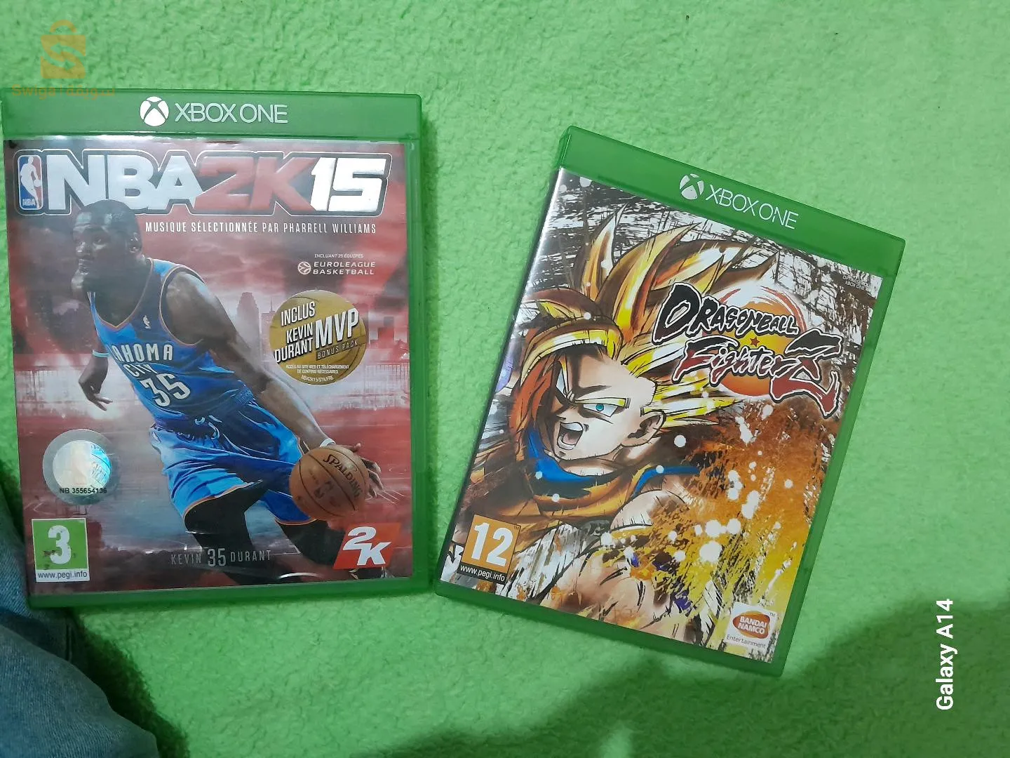 أقراص ألعاب إكسبوكس وان 
1. Dragon ball Fighter Z
2. NBA2k15