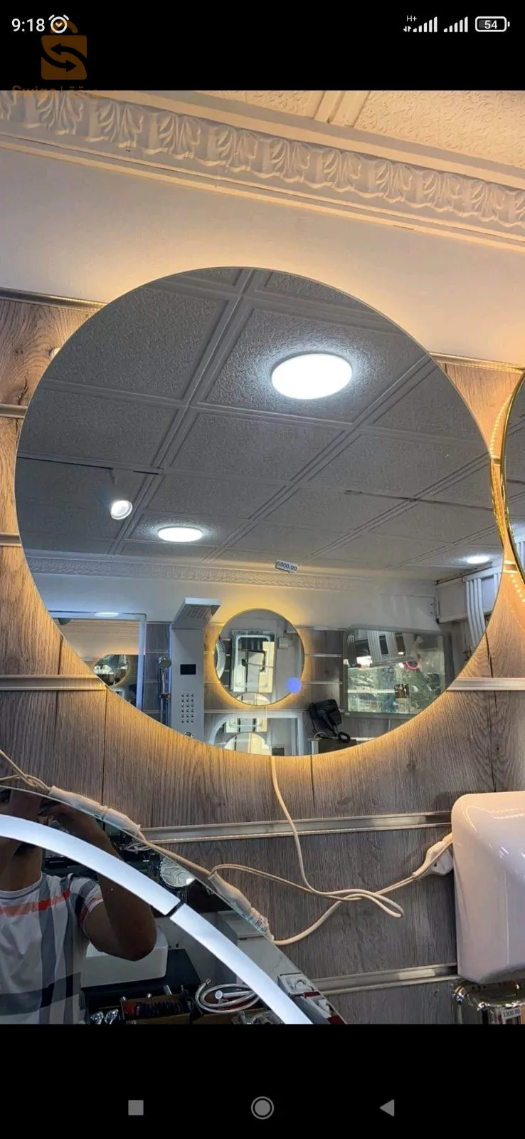 Miroir led  de lux