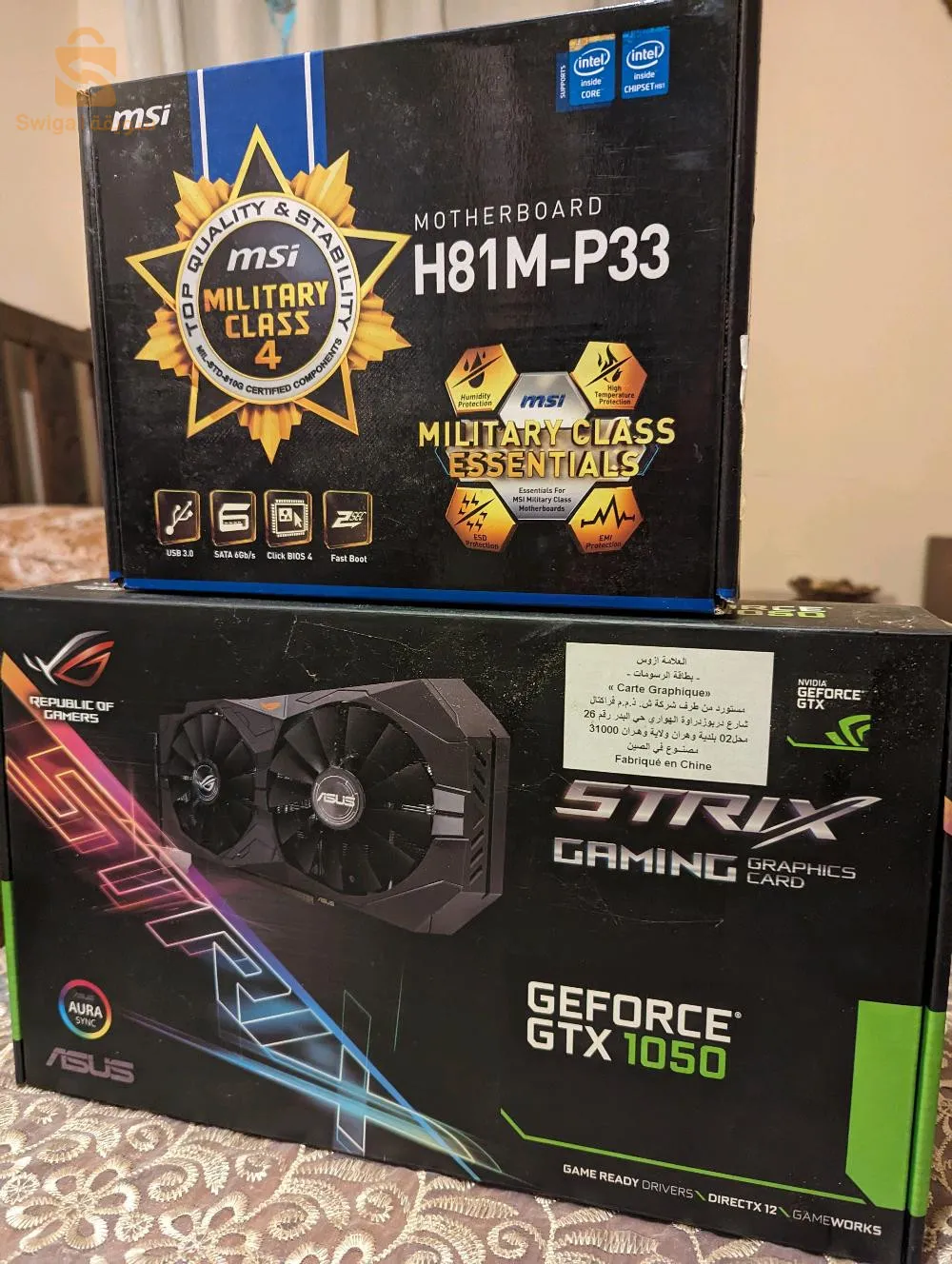 Pc i3 4160 3.60ghz 8gb ram gtx 1050 asus strix 500gb ssd