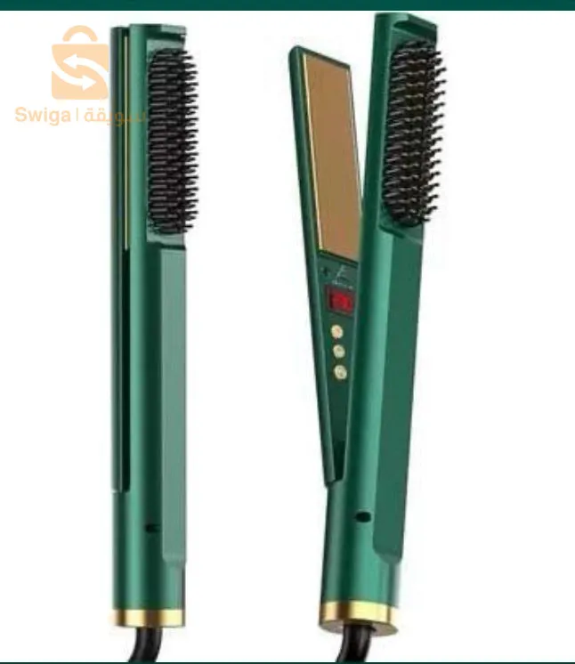 Lisseur à cheveux, Fer à Lisser Multifonctionnel à Peigne Chaud 3 en 1