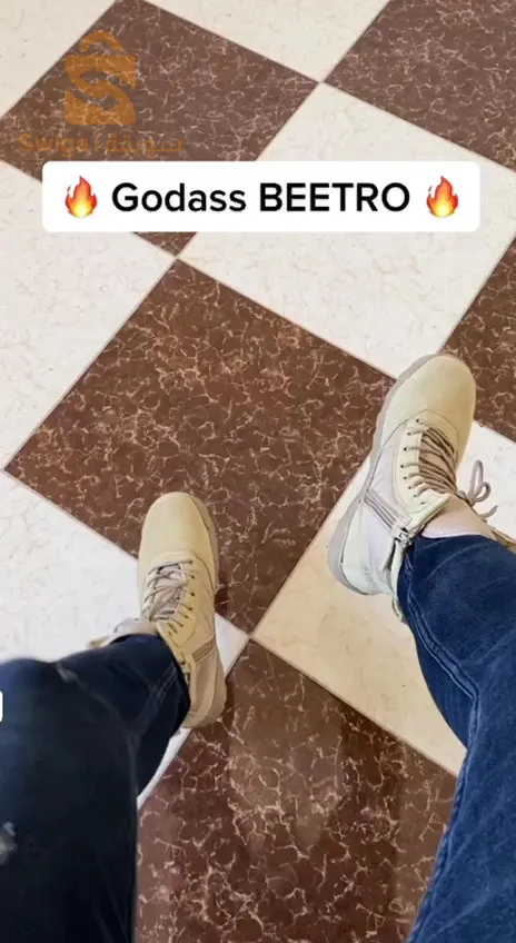 godasse beetro noir et creme