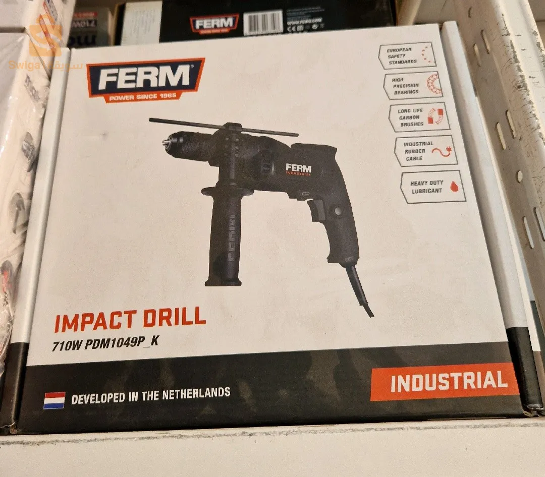 FERM Perceuse à Percussion 710W - 13mm