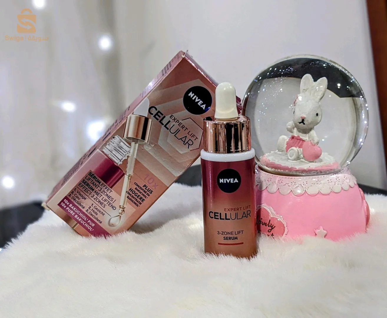 مستلزمات تنظيف الوجه و سيروم معالج لتجاعيد الوجه نيفيا و لوريال الاصلية