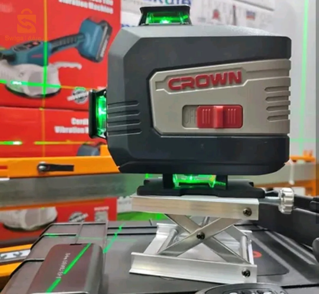 visseuse crown marteau perforateur.  niveau laser. et perché