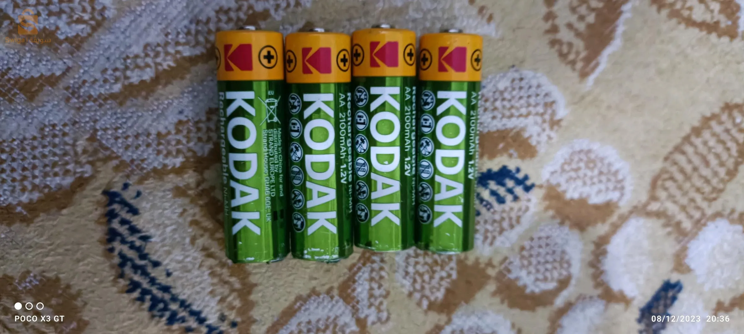 بطاريات قابلة للشحن من نوع kodak
