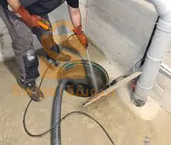 تسريح المجاري و قنوات الصرف الصحي المسدودة