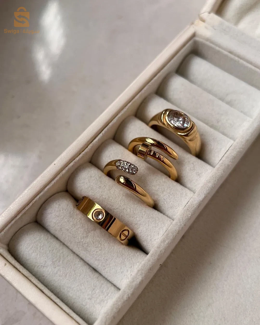 bague en acier inoxydable 👑