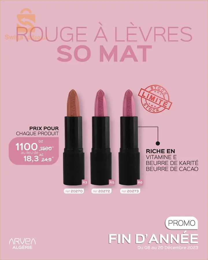 rouge à lèvres arvea