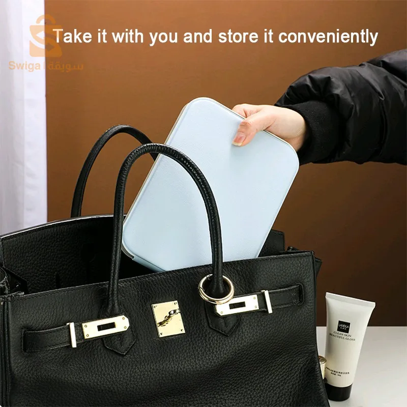 Portable Touch Control Makeup Mirror, Practical Cosmetic Mirror, 3 Colors LED Makeup Table