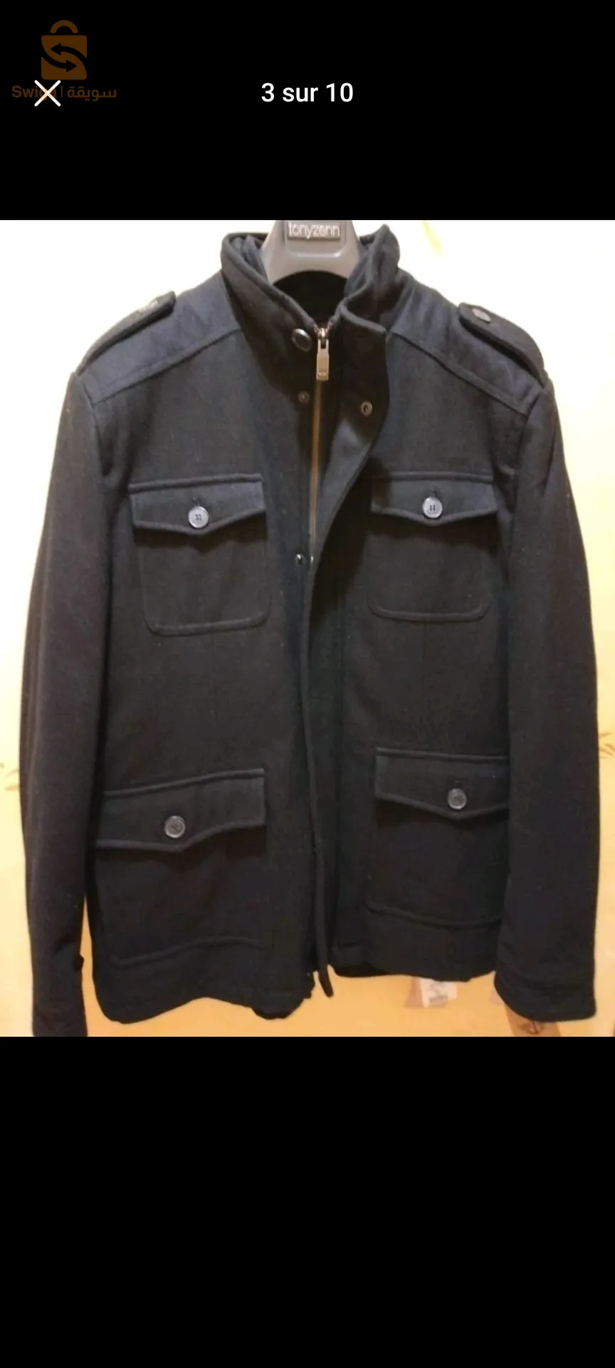 manteau homme mi long original marque Dockers taille L+XL.neuf.