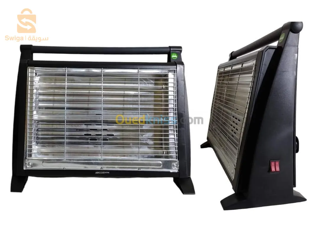 طاقة التسخين: 1500w
مدفأة اصلية 
نوعية ممتازة 
3 انابيب كوارتز.
حماية ضد الانقلاب.
الأبعاد (العرض × الارتفاع × العمق) سم: 50 × 40 × 15