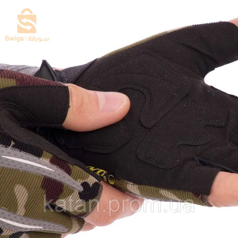 Mechanix Gants de Moto antidérapants demi-doigt قفازات المضادة للانزلاق نصف اصبع للدراجات النارية$👍
