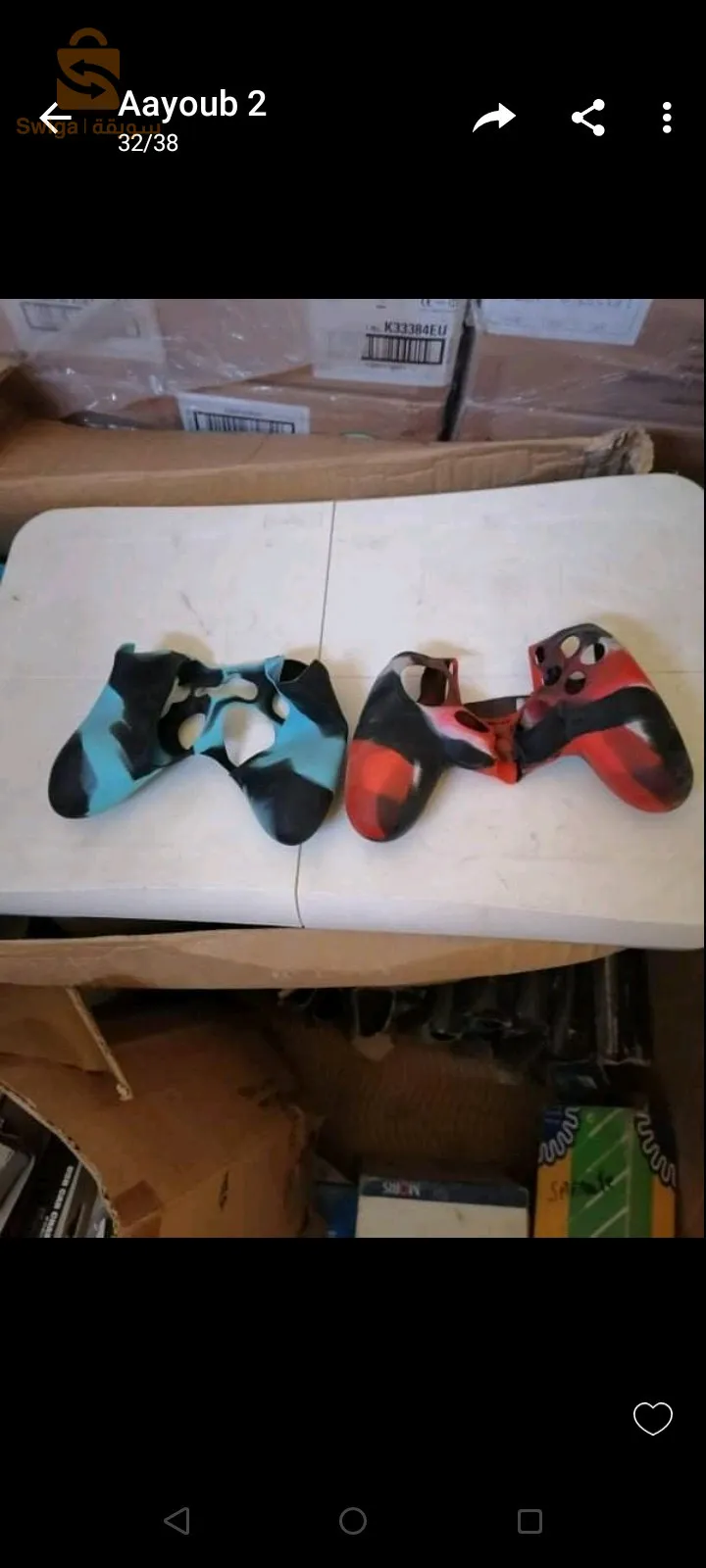 لو أكسسورات إكس بوكس وبلاي وأيبود وأنتي شوك إكس بوكس وبلاي 234 وكابل ريزو وبزاف صوالح سعر أرض لي يدي كلش