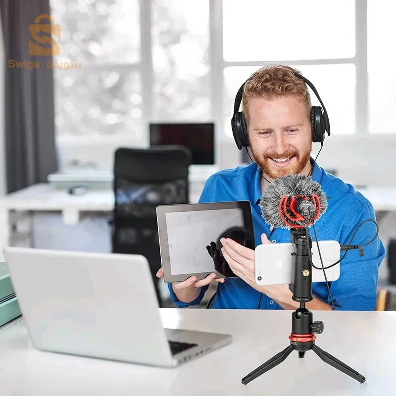 Boyaمكرفون احترافي مناسب لتسجيل وتحسين الصوت في الفديوهات والمقاطع الصوتية