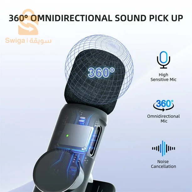 K11 Microphone-cravate sans fil Recording Audio Video Androïd / iPhone