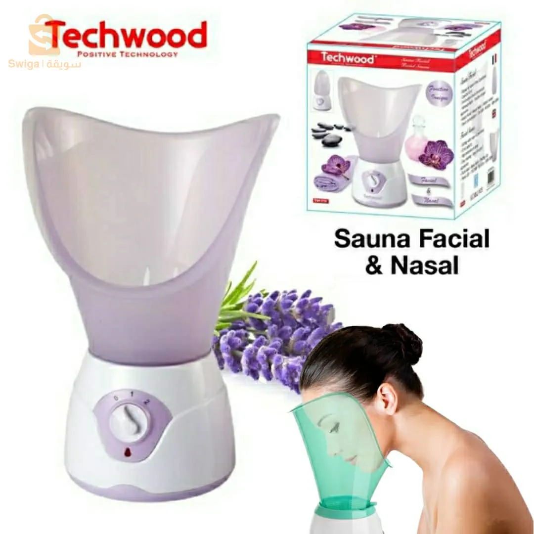 ⛔️⛔️⛔️جهاز حمام البخار للوجه والأنف لتنظيف البشرة وازالة الرؤوس السوداء والجلد الميت Techwood Sauna Facial et Nasal Incassable 2 En 1 TSF-⛔️⛔️⛔️