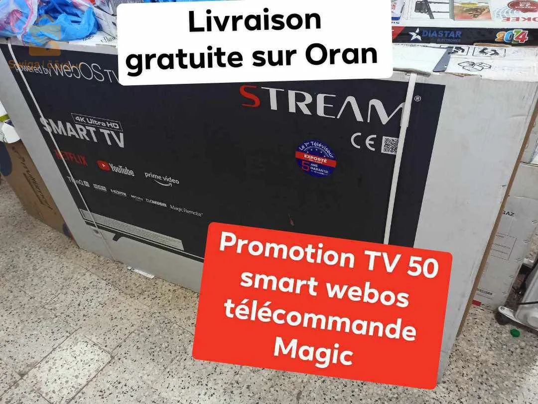 promotion téléviseur stream système et iris disponible toutes les pouce avec garantie et livraison gratuite sur Oran