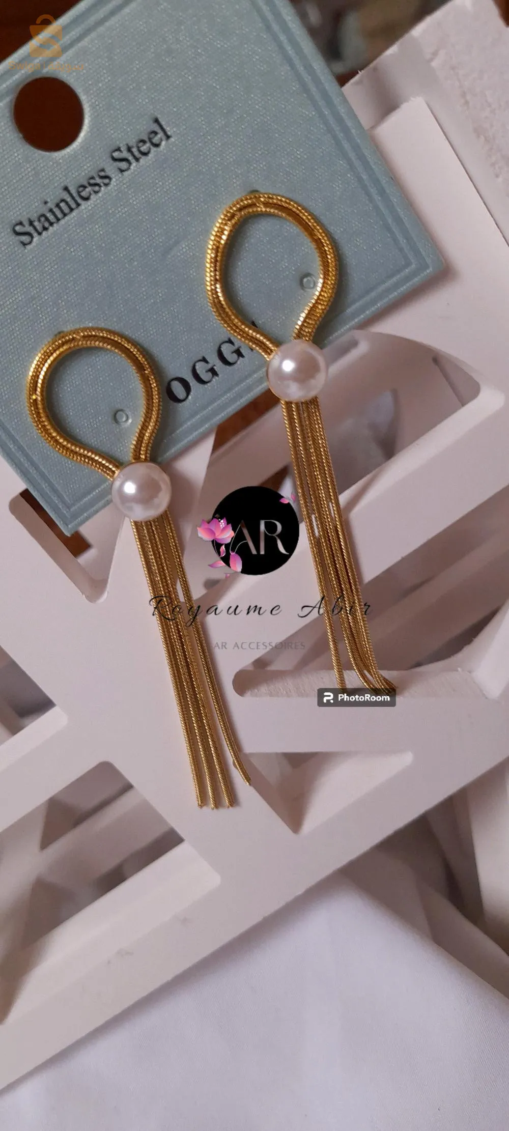 boucle d’oreille en acier inoxydable