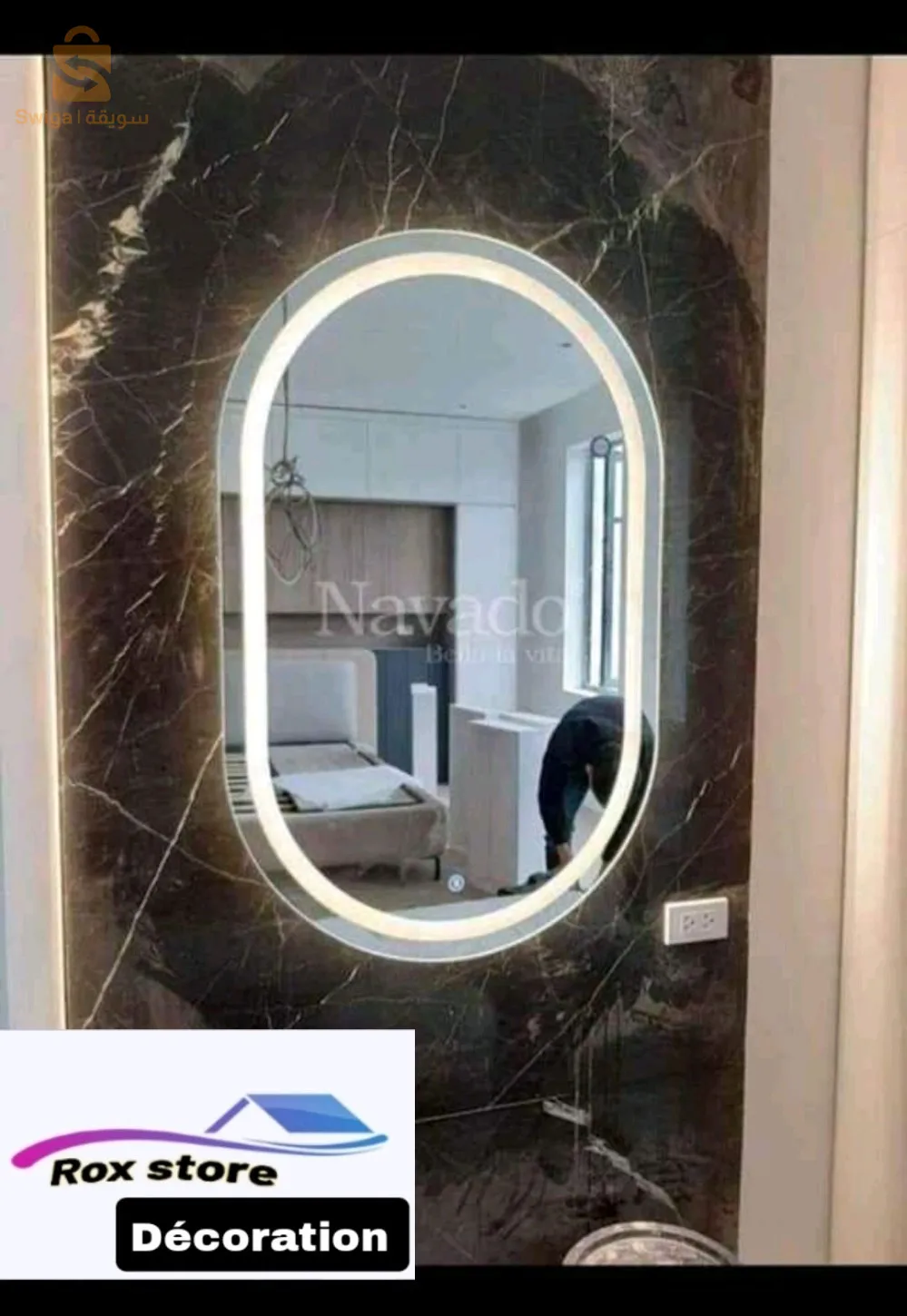 Miroir led  de lux