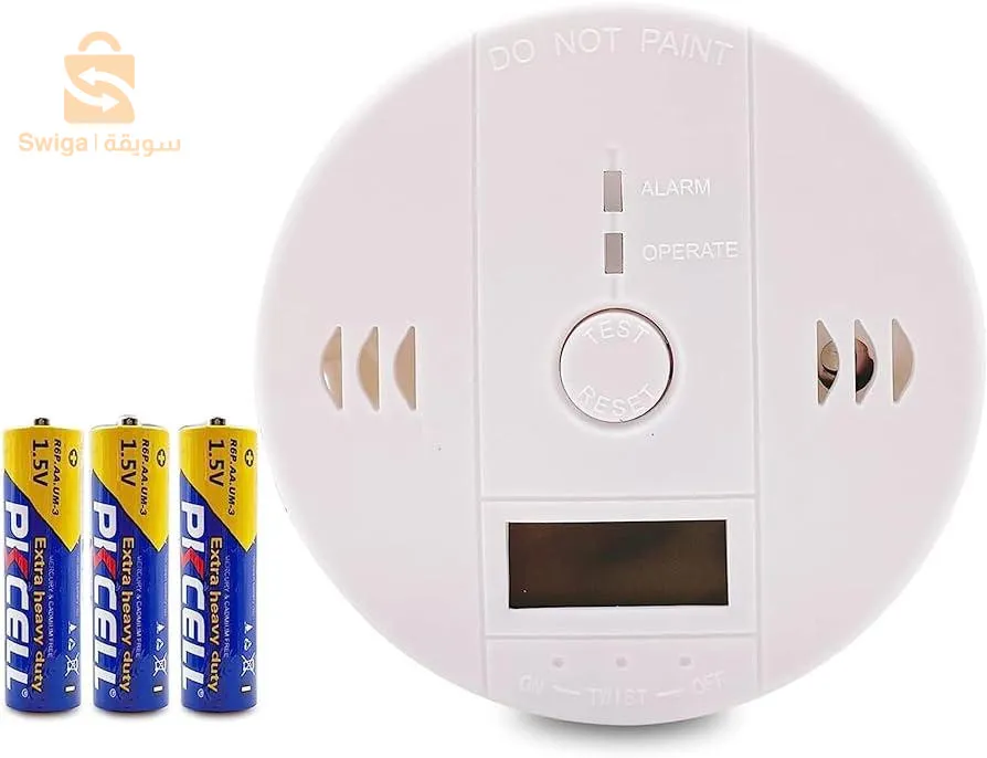 Monoxide detector with digital display