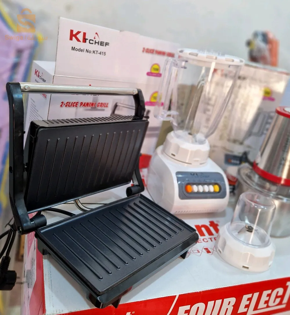 Pack Cuisine hachoir inox + panineuse +blender 2in1