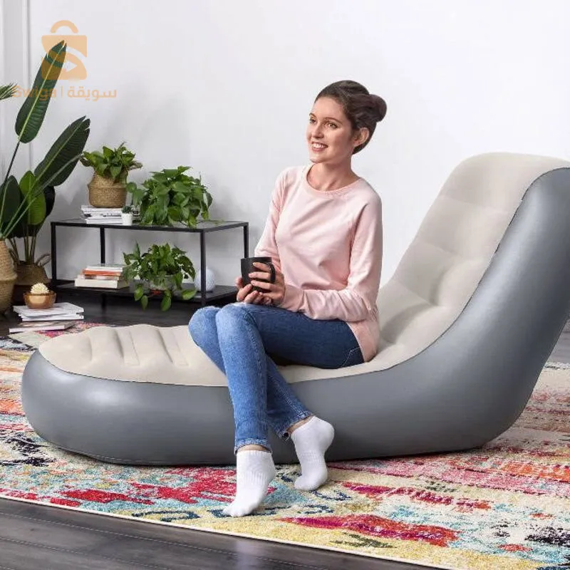 Bestway 75064 Chaise Longue Confortable Soft Top Portable كرسي طويل بمسند ظهر