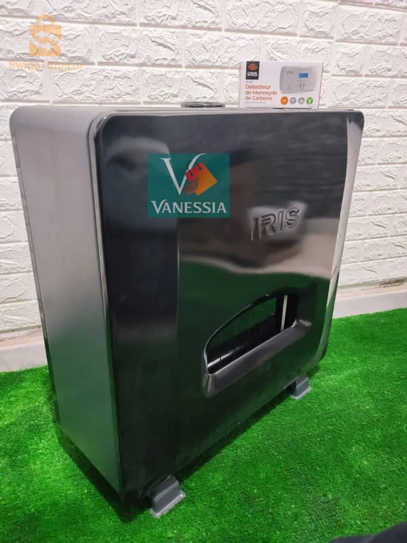 Chauffage Iris Garantie 24 mois disponibles en couleur noir et beige