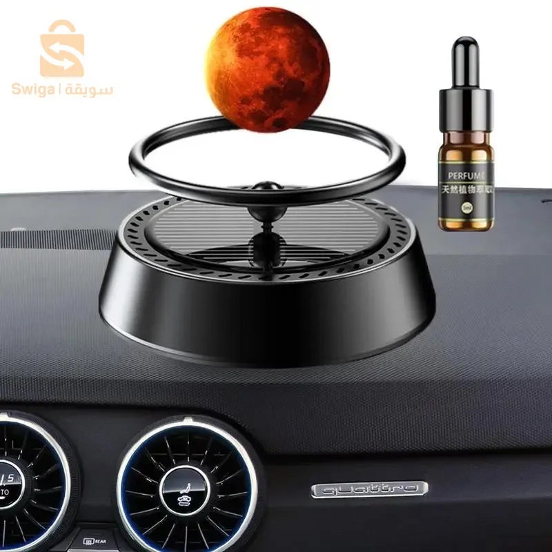 معطر هواء للسيارة للعلاج بالروائح الشمسية على شكل كوكب$👍