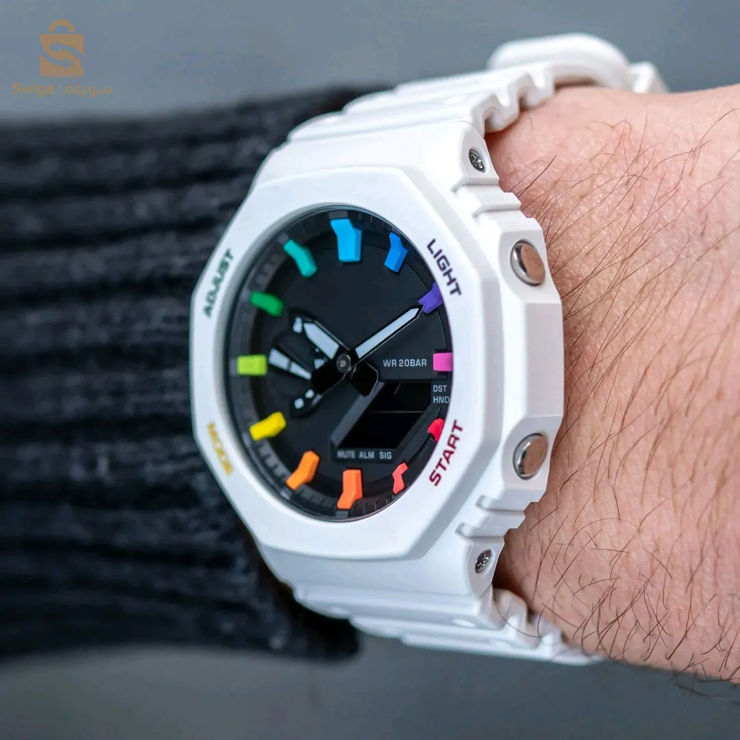 montre Casio G-Shock Grafiti_Blanc